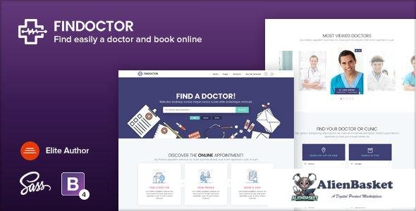 17201 FINDOCTOR v1.6 - Doctors directory and Book Online template 