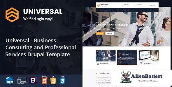 13370 Universal - Business, Consulting and Professional Services Drupal 8.5 Theme 
