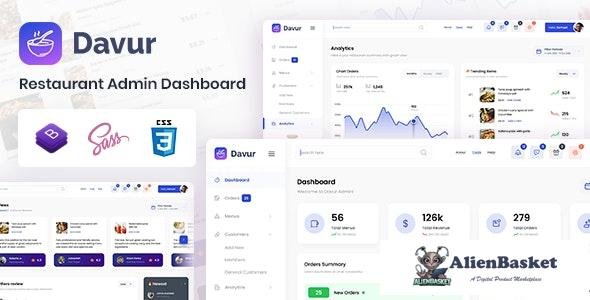 23113 Davur v1.0 - Restaurant Admin Dashboard 