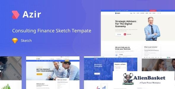 17056 Azir v1.0 - Consulting Finance Sketch App Tempate 