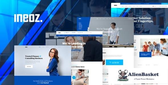 13411 Ineoz v1.0 - Consulting & Finance Business PSD Template 