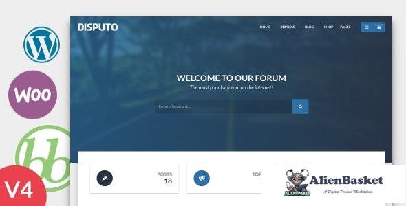 24950 Disputo v4.3 - WordPress bbPress Forum Theme 