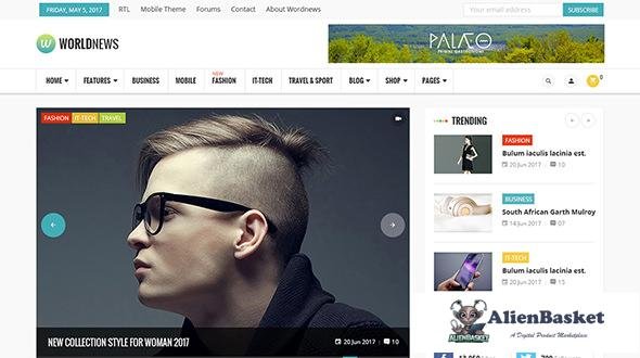 12041 WorldNews v1.7 - Magazine RTL Responsive Theme 