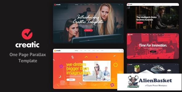 12685 Creatic - One Page Creative Parallax Template 