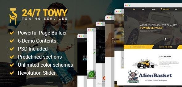 23658 Towy v1.5 - Emergency Auto Towing and Roadside Assistance Service WordPress theme 