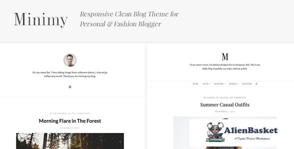 12049 Minimy v1.1.0 - Responsive Clean Personal & Fashion Blog 