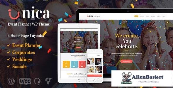17276 Unica v1.4.1 - Event Planning Birthday & Wedding Agency WordPress Theme 