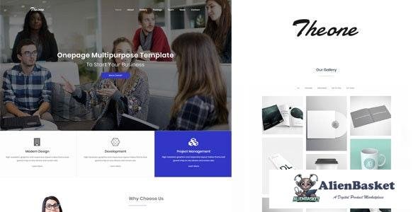23599 Theone v1.0 - Onepage Multiporpose Template 