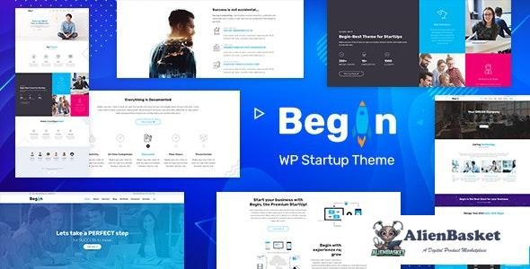 19677 Begin v1.9 - Startup, SaaS WordPress Theme 