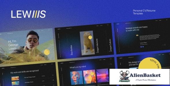 26358 George Lewis v1.0 - Personal CV/Resume HTML Template 