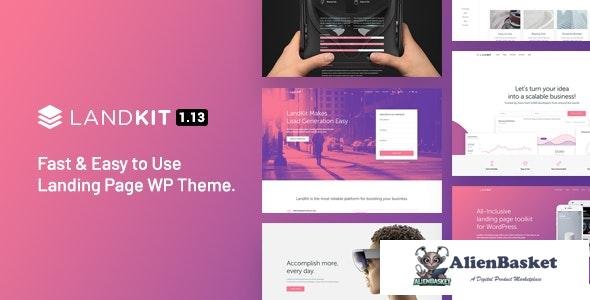 18453 Landkit v1.9 - WordPress Landing Page Theme 