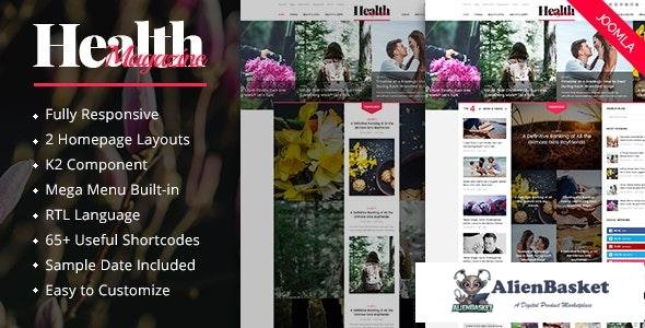 19484 HealthMag v3.9.6 - Multipurpose News/Magazine Joomla Template 