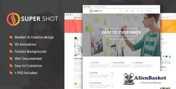 13434 SuperShot - Creative Agency Landing Page 