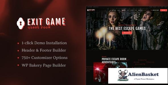 34480 Exit Game v1.2.6 - Real-Life Room Escape WordPress Theme 