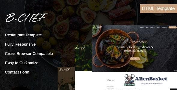 23619 B-Chef v1.0 - Restaurant HTML Template 