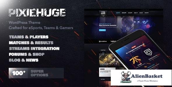 22606 PixieHuge v1.1.7 - eSports Gaming Theme For Clans & Organizations 