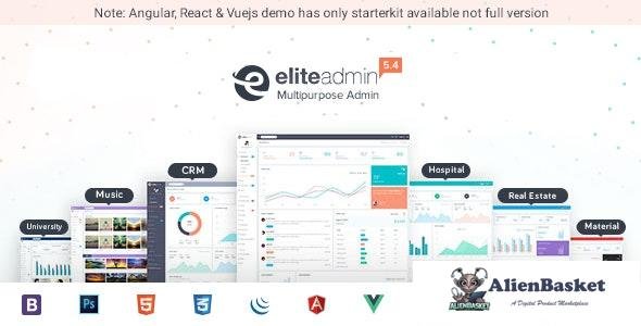 18190 Elite Admin v5.4 - Multipurpose Bootstrap, Angular, React & VueJs Dashboard Template 