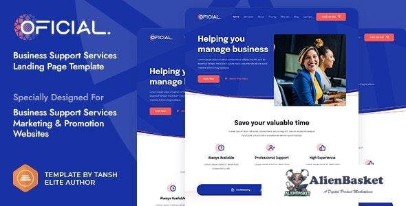 24009 Oficial v1.0 - Business Support Services HTML Landing Page Template 
