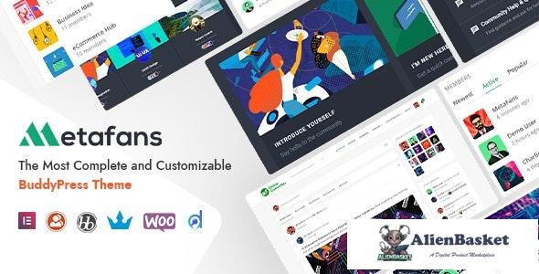 33975 MetaFans v3.3.1 - Community & Social Network BuddyPress Theme 