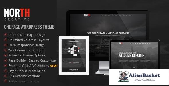 10359 North v3.99.5 - One Page Parallax WordPress Theme 