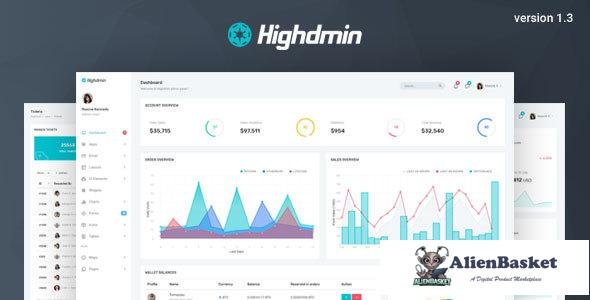 12104 Highdmin v1.3 - Responsive Bootstrap 4 Admin Dashboard 