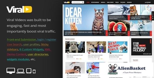 18046 ViralVideo v2.0 - Responsive Magazine WordPress Theme 