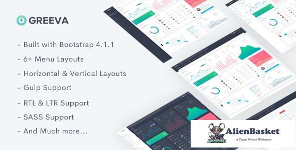 10960 Greeva - Responsive Admin Dashboard Template 