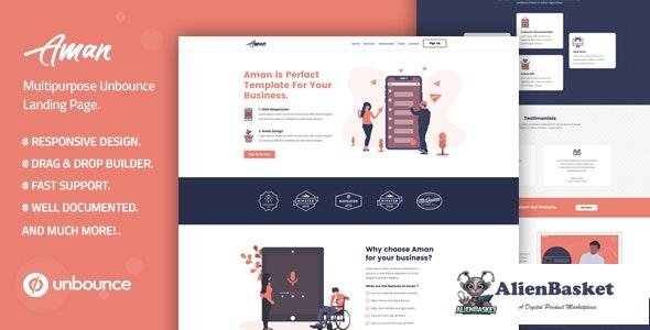 20607 Aman v1.0 - Multi-Purpose Template with Unbounce Page Builder 