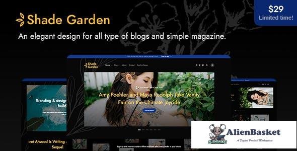 14785 ShadeGarden v1.0 - Creative Blog WordPress Theme 