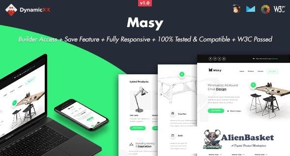 18049 Masy v1.0 - Responsive Email + Online Template Builder 