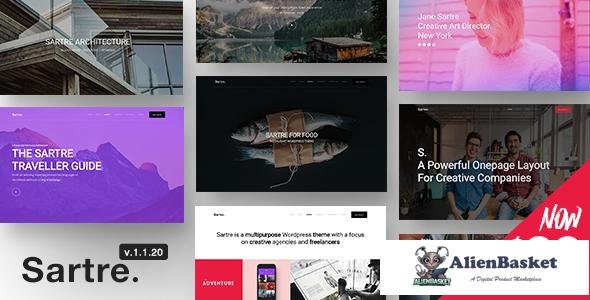 11824 Sartre v1.1.20 - Responsive Multipurpose Theme for Creatives 