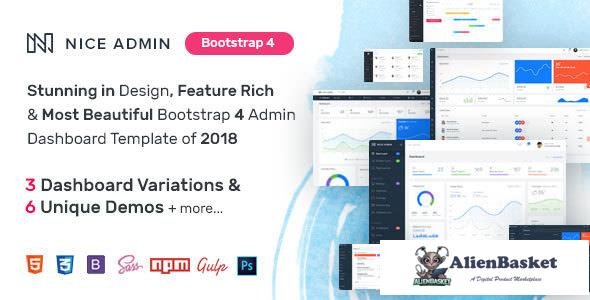 11255 Nice Admin - Bootstrap 4 Dashboard Template 