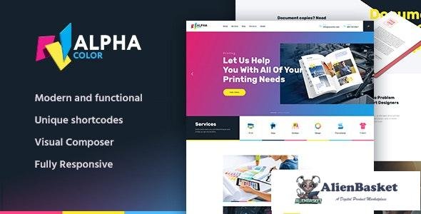 36763 AlphaColor v1.4.6 - Type Design & Printing Services WordPress Theme 