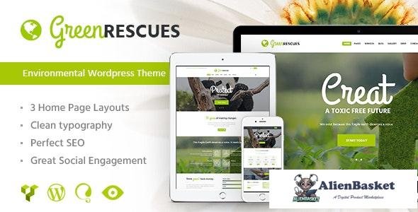 17450 Green Rescues v1.6 - Environment Protection Antipollution Eco WordPress Theme 