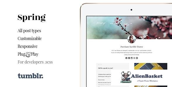 19681 Spring v1.4.1 - Two Column Portfolio Tumblr Theme 