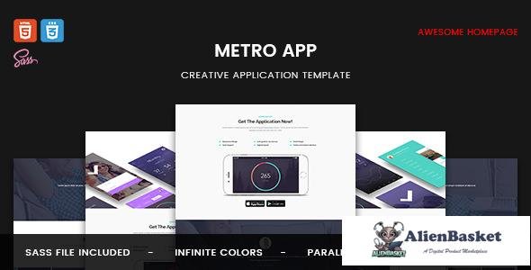 12159 Metro App - Application HTML5 Template 