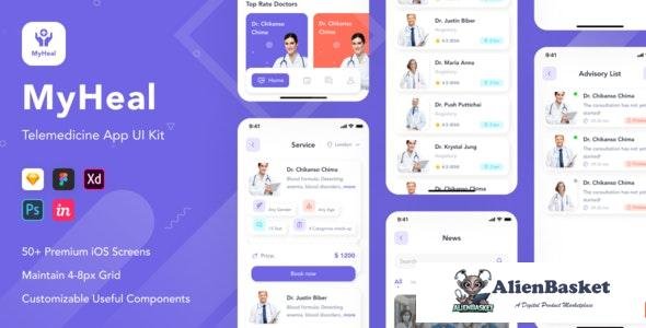 23290 MyHeal v1.0 - Telemedicine App UI Kit 