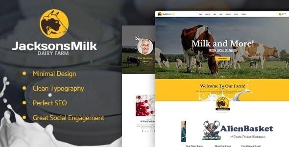 17152 Dairy Farm & Eco Milk Products WordPress Theme v1.1.1 
