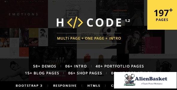 23877 H-Code v1.2.2 - Multipurpose OnePage & Multi Page Template 