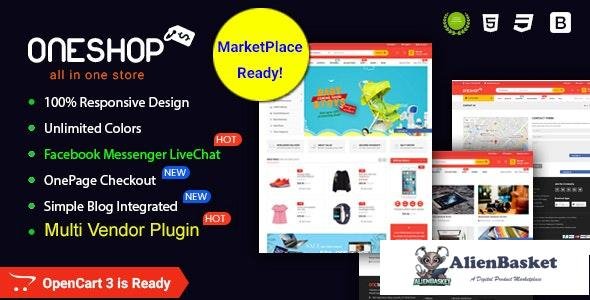 21408 OneShop v1.0.3 - Drag & Drop Muti-vendor & Multipurpose Responsive OpenCart 3 Theme 