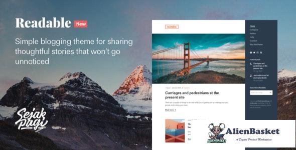 26036 Readable v1.0 - Simple Blogging Theme for Ghost 