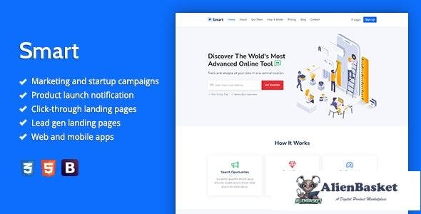 26161 Smart v1.0 - Marketing HTML Landing Page Template 