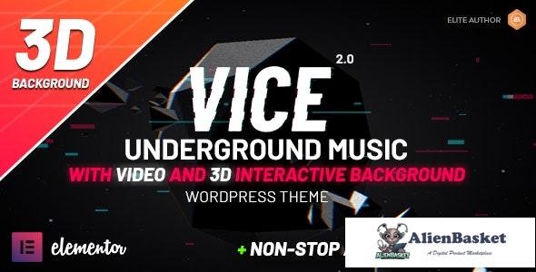 30899 Vice v2.3.1 - Underground Music Elementor WordPress Theme 