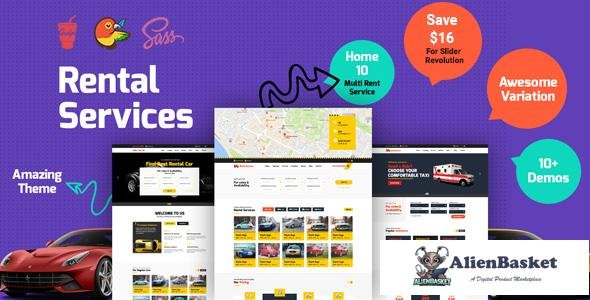 11391 CarRent - Multipurpose Car Rental And Hire HTML Template 