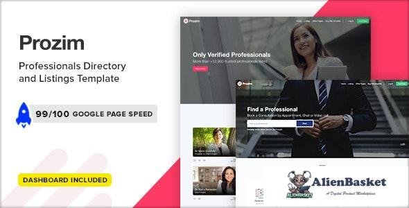 21450 Prozim v1.0 - Professionals Directory & Listings Template 