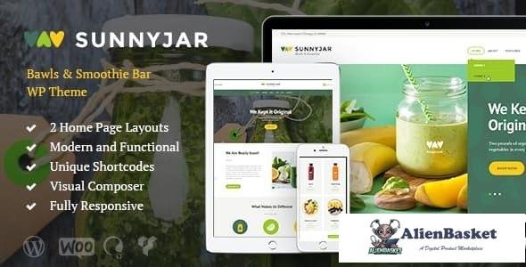 17530 SunnyJar v1.3 - Smoothie Bar & Healthy Drinks Shop WordPress Theme 
