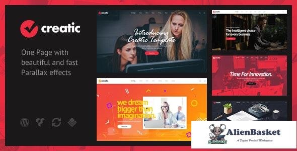 26583 Creatic v1.1 - One Page Parallax WordPress 