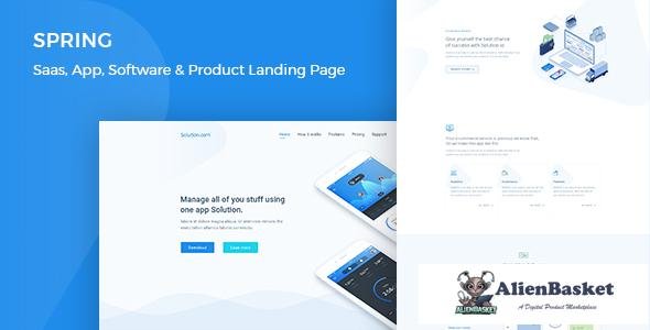 13128 Spring v1.0 - Software and App Landing WordPress Theme 