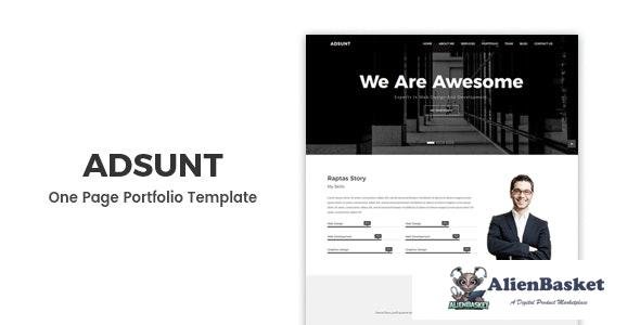 15679 Adsunt - One Page Portfolio Template 