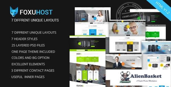 17964 Foxuhost v1.2 - Web Hosting, Responsive HTML5 Template 